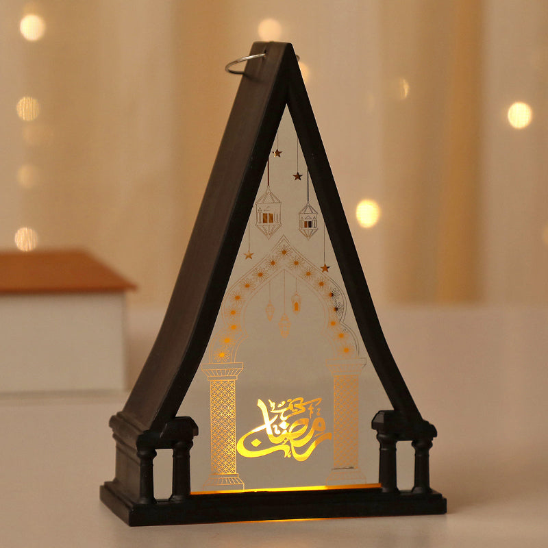 Arabic Triangle LED Ramadan Light – Black B