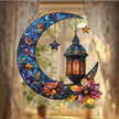 Floral Crescent Lantern Hanging Ornament