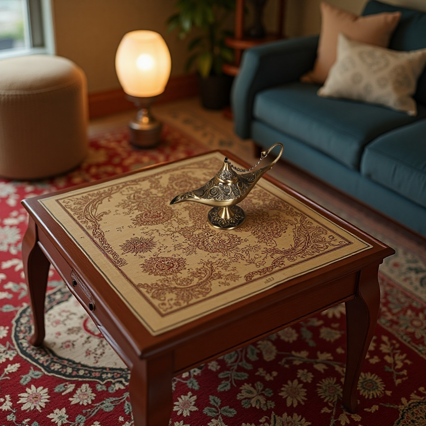 Aladdin’s Genie Lamp – Antique Brass Decor