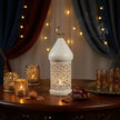 Arabic Geometric LED Ramadan Whit Lantern