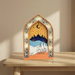 Ramadan Night Light – LED Wooden Mosque Arch (Desert Caravan)