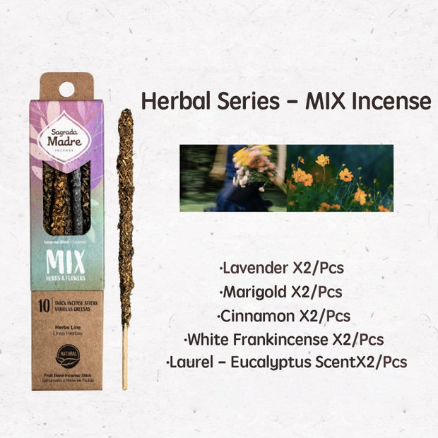 Natural Botanical Incense – Mix Herbal Gift Set