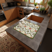 Dish Drying Mat, Absorbent & Non-Slip, Moroccan Style