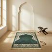 Crystal Velvet Mihrab Prayer Mat –  Green