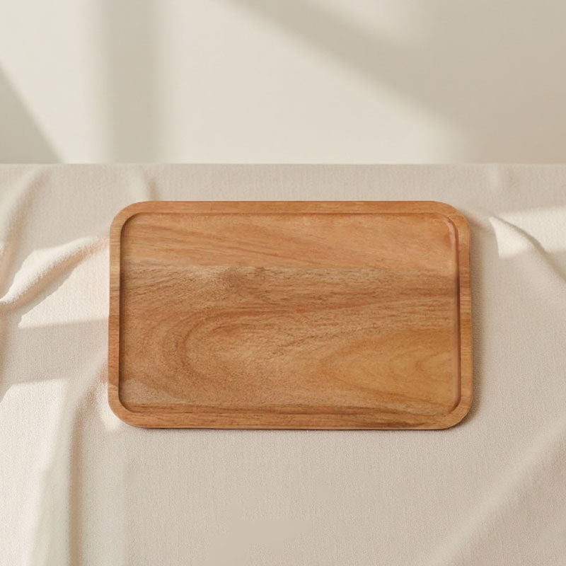 Natural Wooden Serving Tray – Rectangular