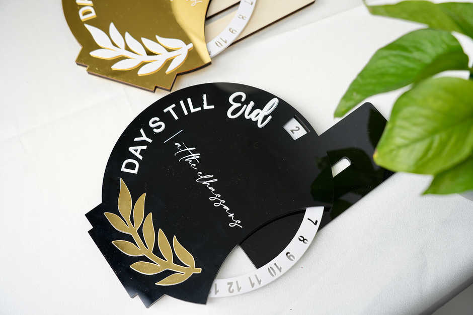 Wooden & Acrylic Wheel Ramadan Countdown Calendar