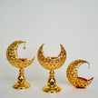 Islamic Moon-Shaped Metal Candle Holder