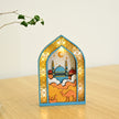 Ramadan Night Light – LED Wooden Mosque Arch (Blue)