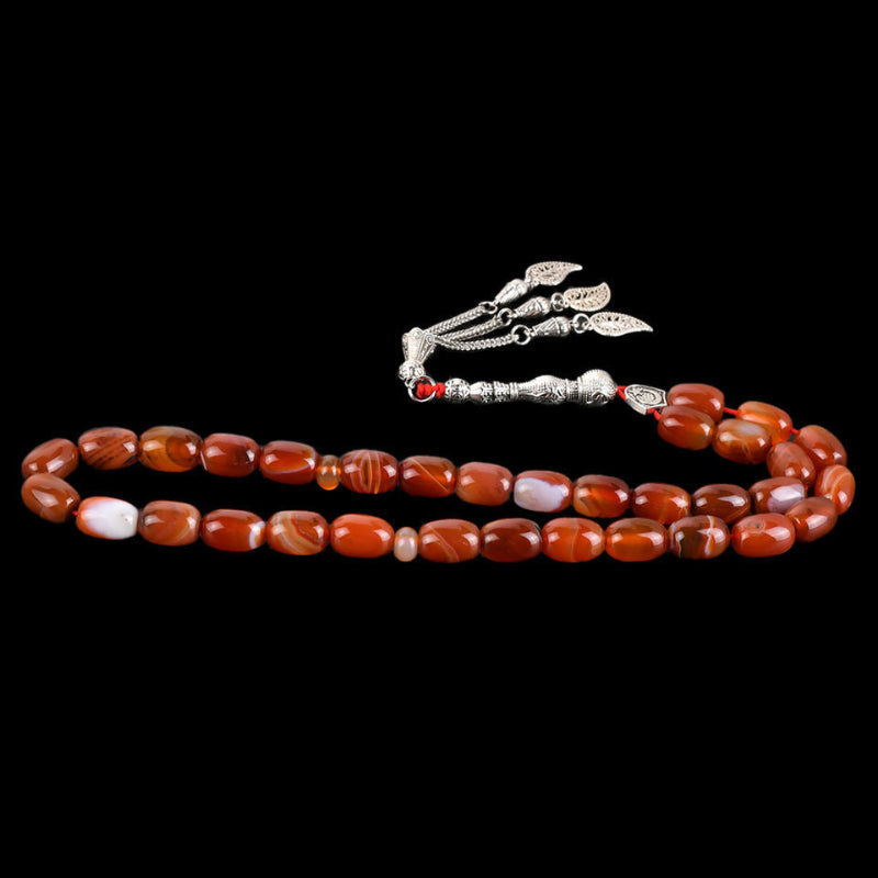Agate Muslim Prayer Beads – 33 Beads