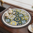 Moroccan Style Trivet Mat – Blue & Yellow