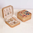 Cork Travel Jewelry Box with Zipper – Butterfly Design