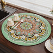 Moroccan Style Trivet Mat – Green & Pink