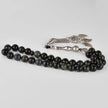 Agate Tasbih with Silver Leaf Tassel