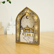Ramadan Night Light – LED Wooden Mosque Arch (Golden Dome)