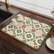 Dish Drying Mat, Absorbent & Non-Slip, Moroccan Style