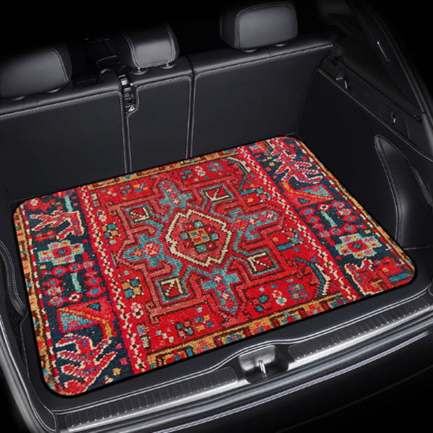 Moroccan Trunk Mat – Velvet, Non-Slip, Waterproof