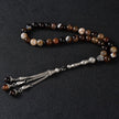 Agate Tasbih – Earth Tones, Metal Tassel