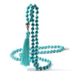 Turquoise Tassel Necklace – Boho Medallion Pendant
