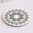 Moroccan Style Trivet Mat – Black Pattern