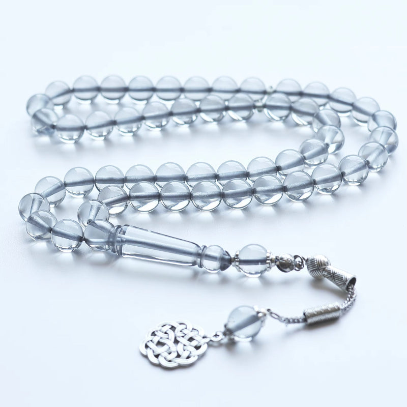 Crystal Tasbih with Silver Ottoman Tassel