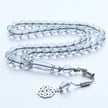 Crystal Tasbih with Silver Ottoman Tassel