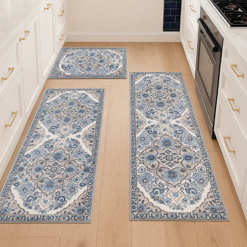 Kitchen Runner Rug – Blue Moroccan