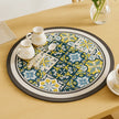 Moroccan Style Trivet Mat – Blue & Yellow