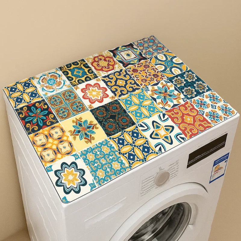 Washer Top Cover – Waterproof Non-Slip Moroccan Tile