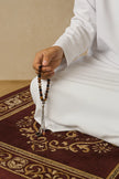 Agate Tasbih – Earth Tones, Metal Tassel
