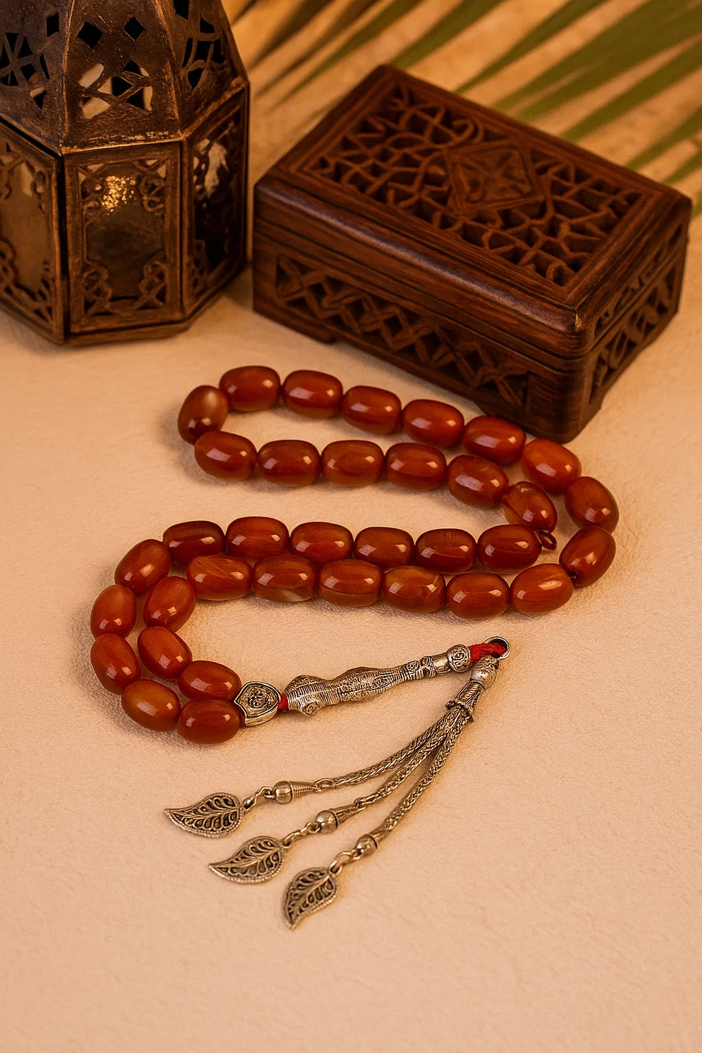 Agate Muslim Prayer Beads – 33 Beads