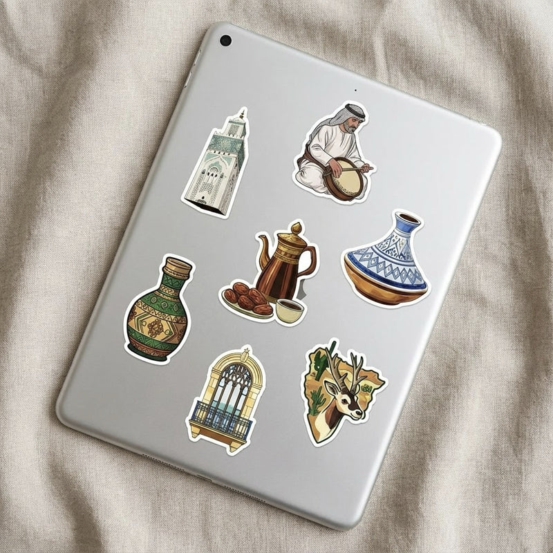 50PCS Middle Eastern Vintage Art Stickers