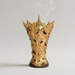 Golden Maple Leaf Resin Incense Burner