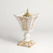 Arabian White & Gold Resin Incense Burner