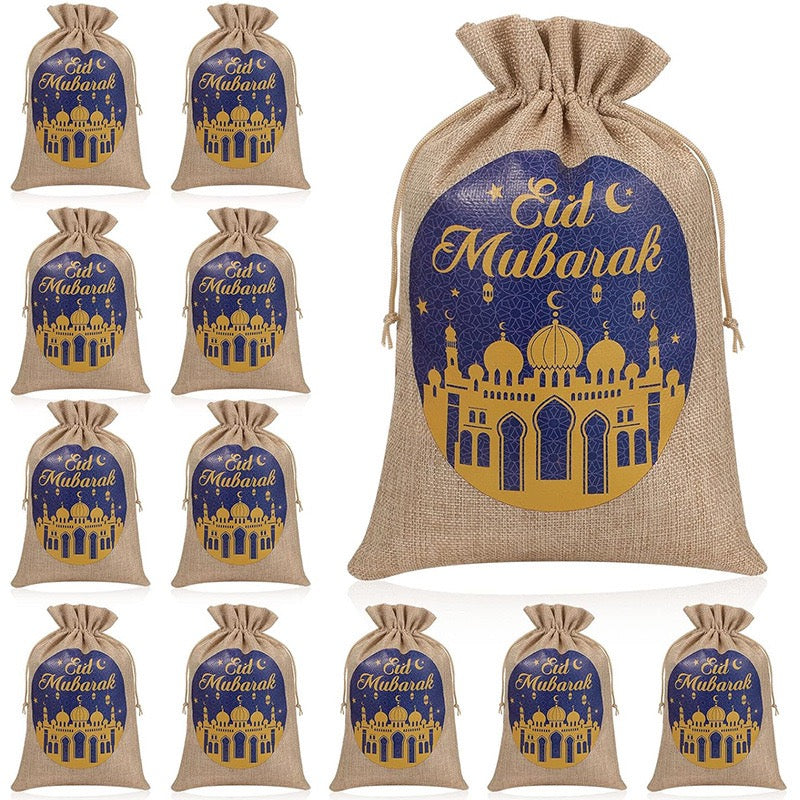 Elegant Eid Mubarak Gift Bags