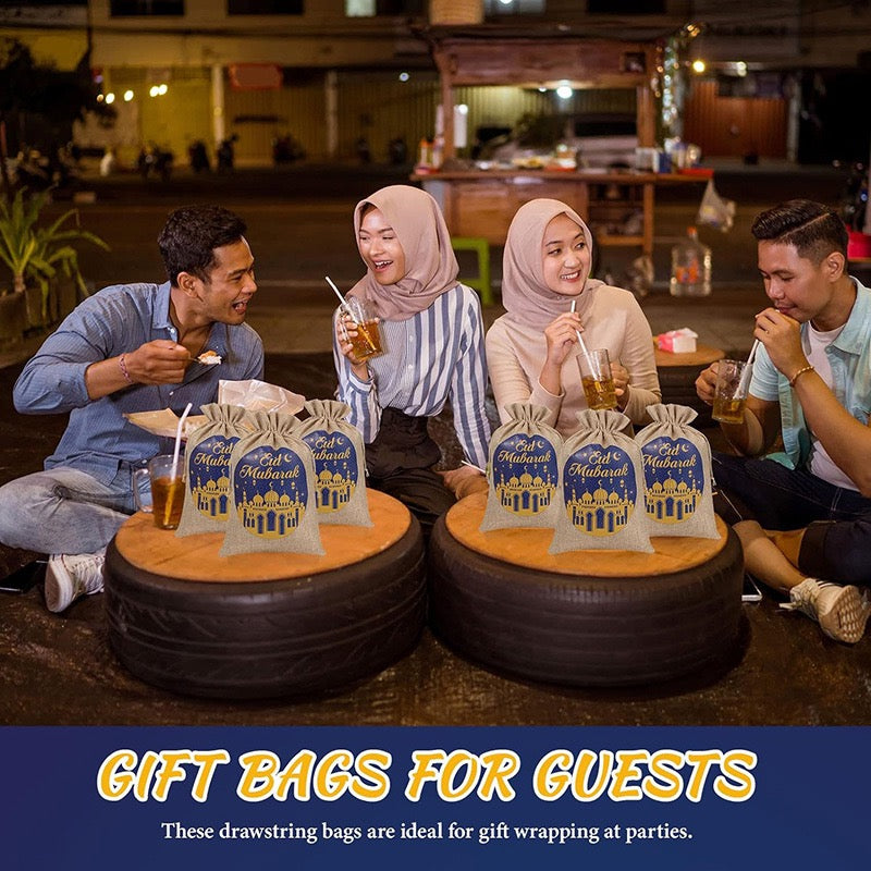 Elegant Eid Mubarak Gift Bags