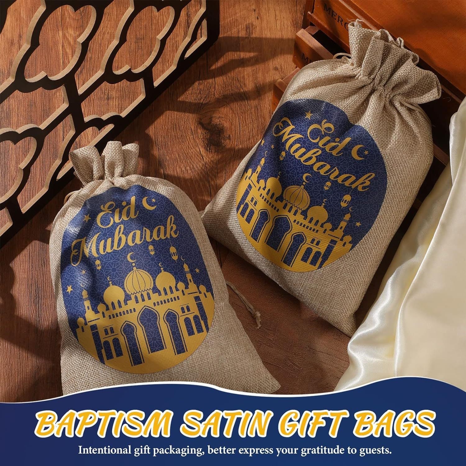 Elegant Eid Mubarak Gift Bags