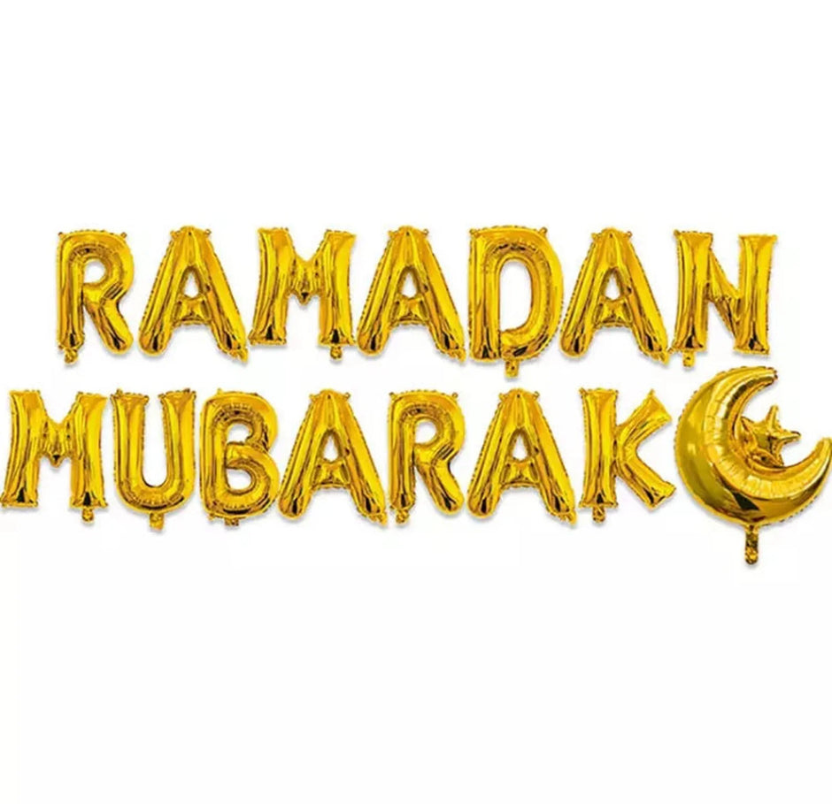 Set Of RAMADAN MUBARAK Balloon Banner