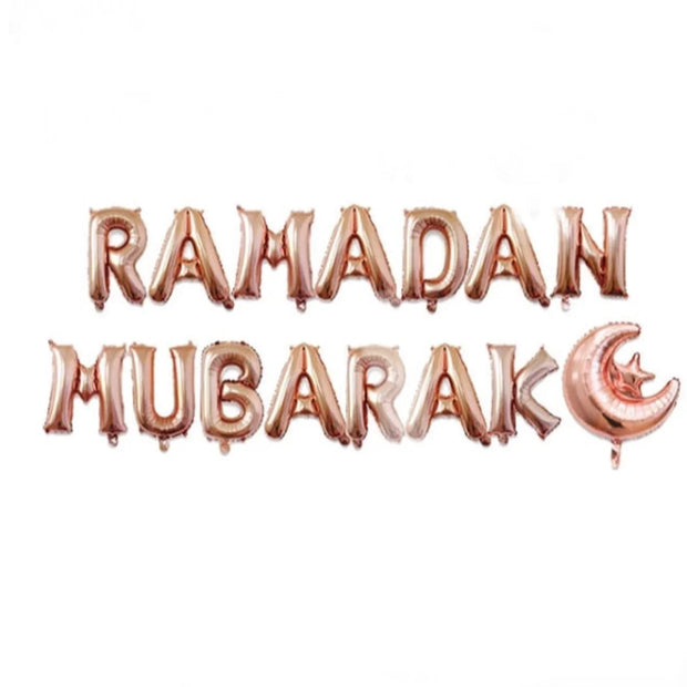 Set Of RAMADAN MUBARAK Balloon Banner