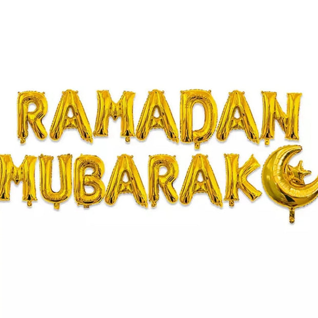 Set Of RAMADAN MUBARAK Balloon Banner